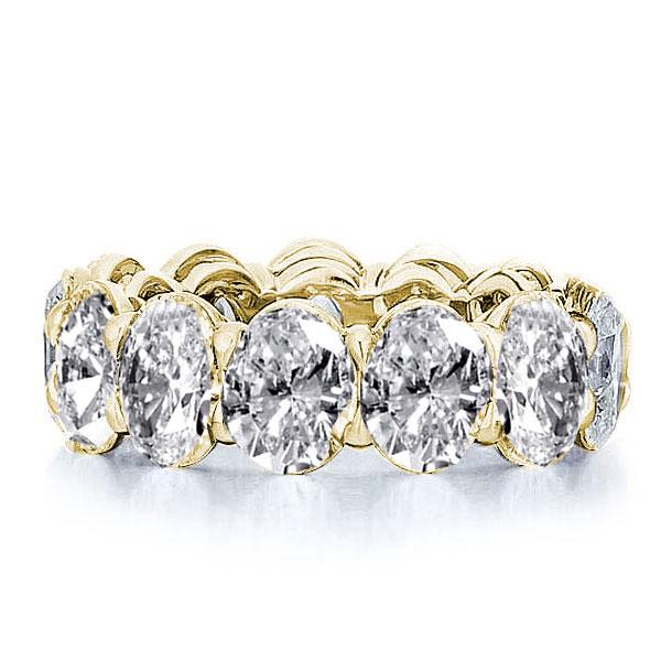 

Italo Golden Oval Eternity Created White Sapphire Wedding Band