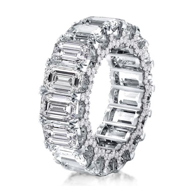 

Italo Eternity Wedding Band For Women Unique Eternity Ring, White