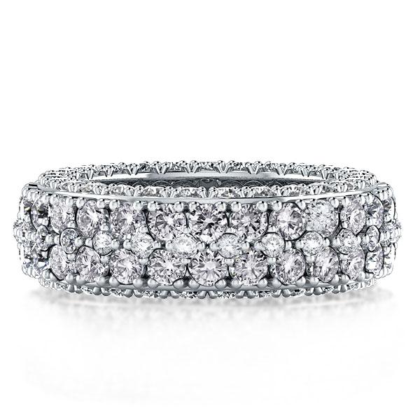 Italo Double Row Eternity Created White Sapphire Wedding Band от Italojewerly WW