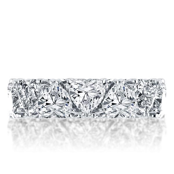 

Italo Heart Eternity Created White Sapphire Wedding Band