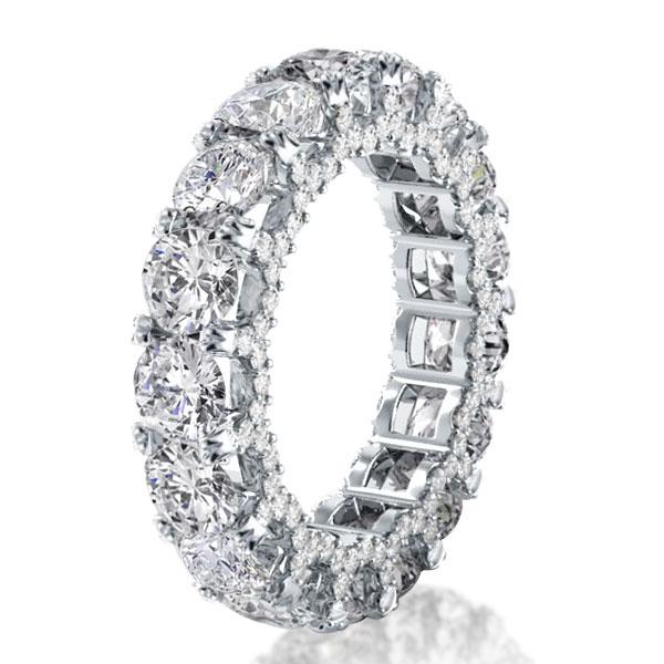 

Italo Eternity Double Prong Created White Sapphire Wedding Band