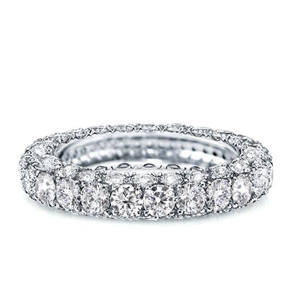 

Italo Eternity Pave Setting Created White Sapphire Wedding Band