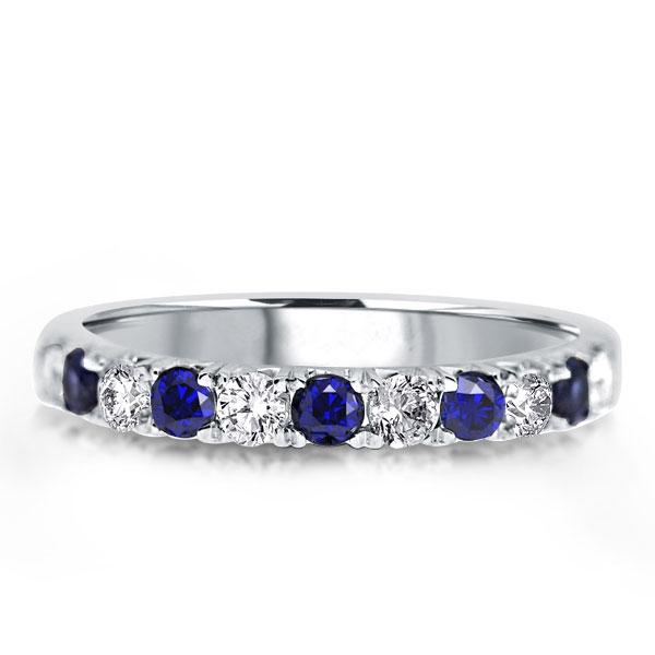 

Italo Half Eternity Created White Sapphire Wedding Band