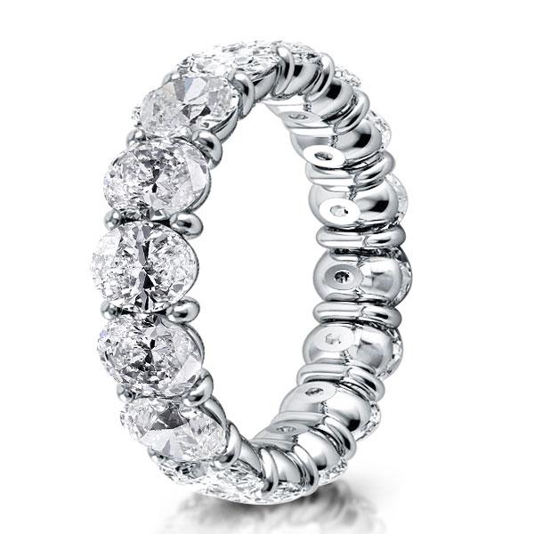 

Italo Oval Eternity Created White Sapphire Wedding Band