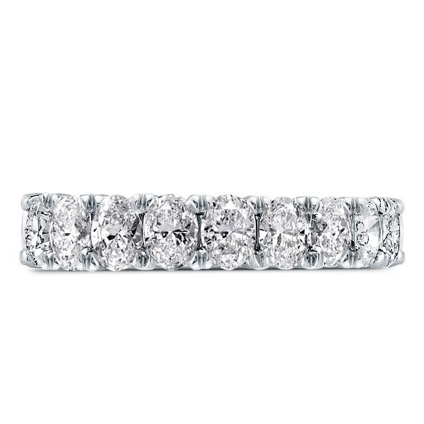 

Italo Oval Half Eternity Created White Sapphire Wedding Band