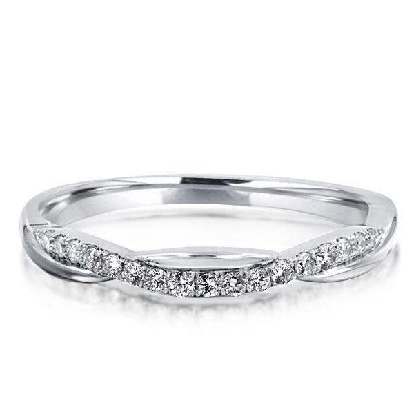 

Italo Twist Created White Sapphire Wedding Band