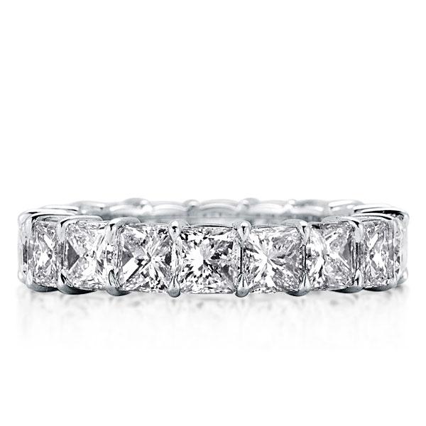 

Classic Eternity Princess Wedding Band, White