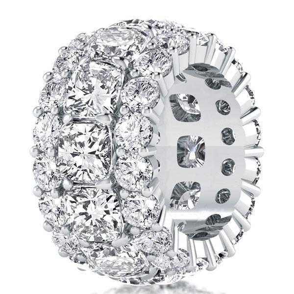 

Eternity Cushion Cut Wedding Band Eternity Band For Women, White