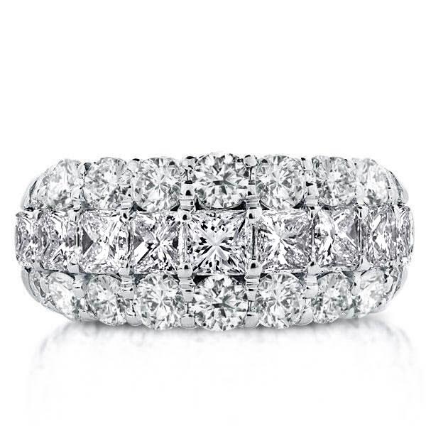 

Italo Triple Row Eternity Created White Sapphire Wedding Band