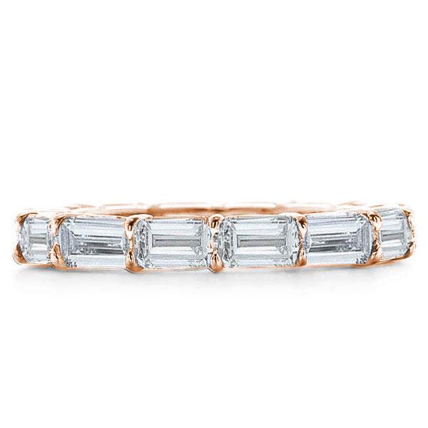 

Rose Gold Baguette Eternity Wedding Band(3.20 CT. TW.), White