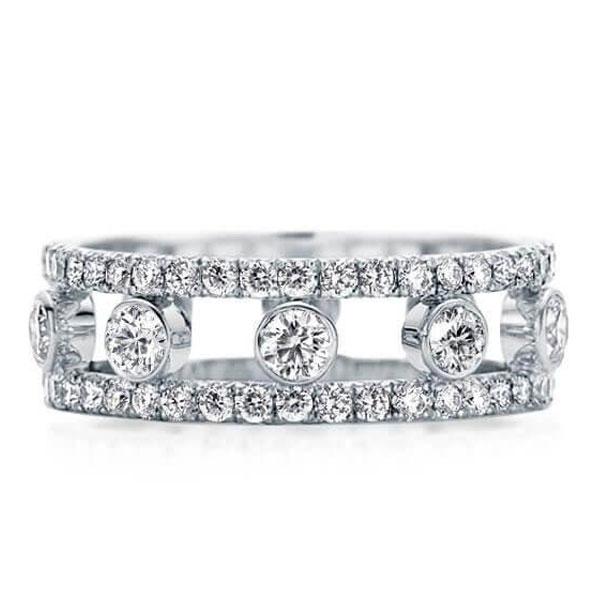 

Classic Triple Row Wedding Band(1.38 CT. TW.), White