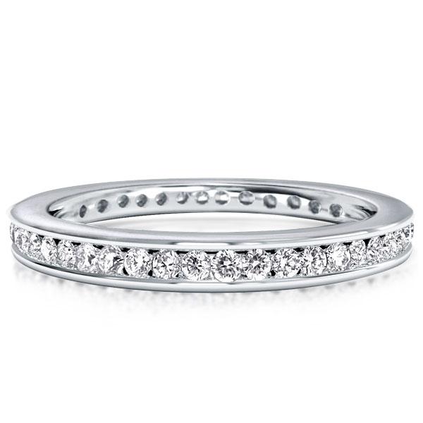 

Eternity Channel Setting Wedding Band(2.15 CT. TW.), White