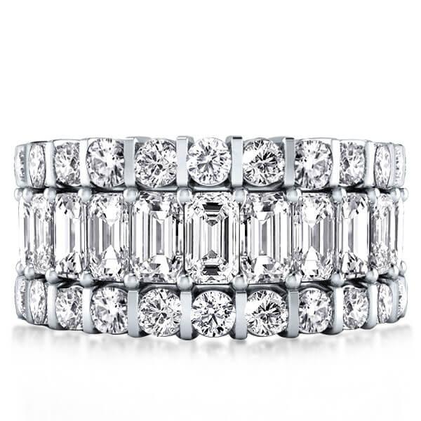 

Triple Row Bar Setting Wedding Band (8.06 CT. TW.), White