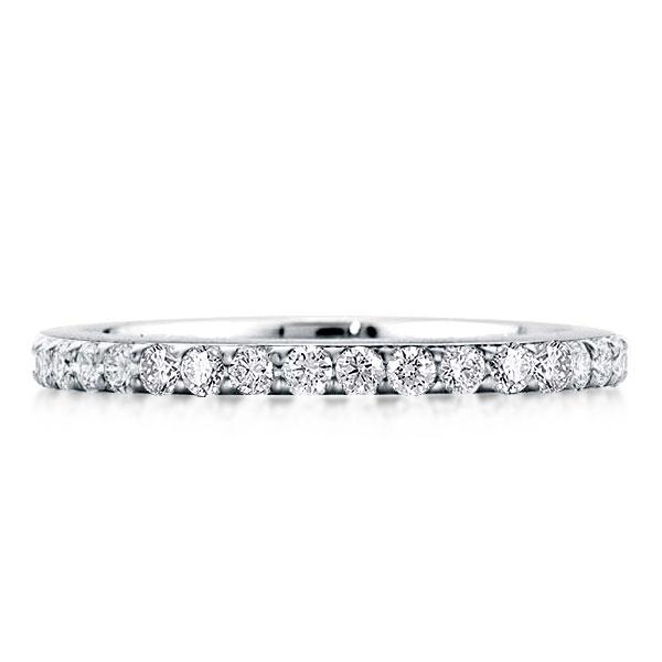 

Classic Eternity Shared Prong Round Cut Wedding Band, White
