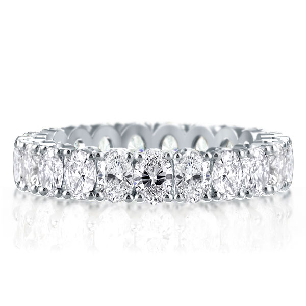

Eternity Oval Created White Sapphire Wedding Band