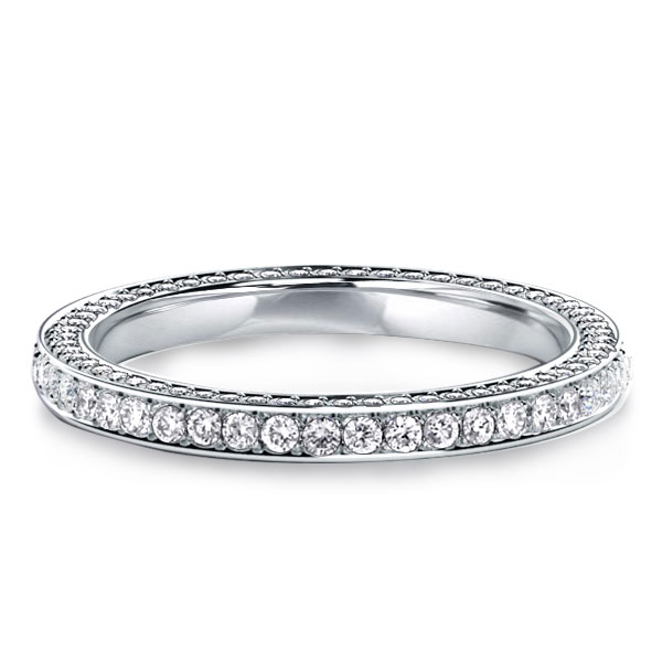 

Eternity Round Cut Wedding Band, White