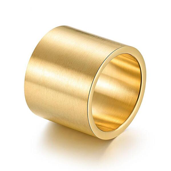 

Italo Men's Titanium Band Simple Wide Glaze Titanium Men's Wedding Band, White