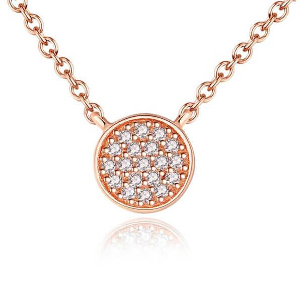 

Pave Design Created White Sapphire Pendant Necklace