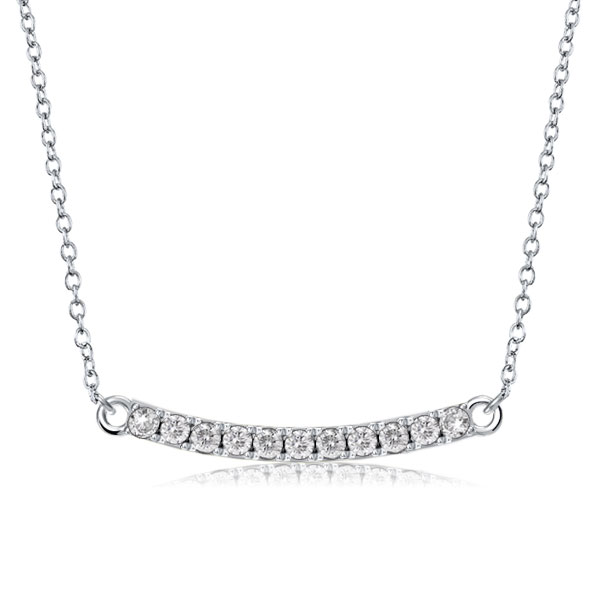 

Italo Bar Necklace Pendant Necklace For Women, White