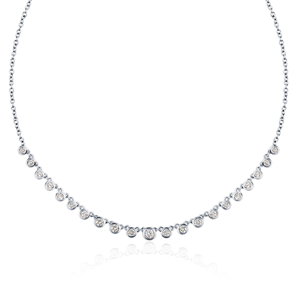 

Italo Bezel Setting White Chain Necklace Starstruck Necklace