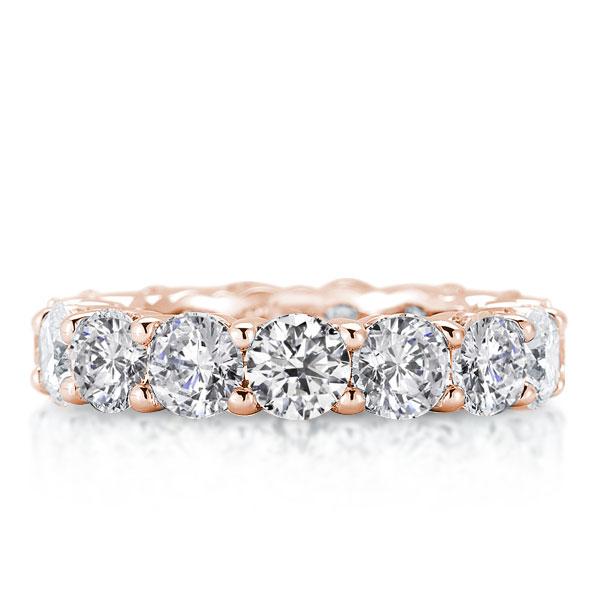 

Italo Rose Gold Eternity Created White Sapphire Wedding Band