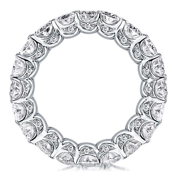 

Classic Emerald Eternity Wedding Band, White