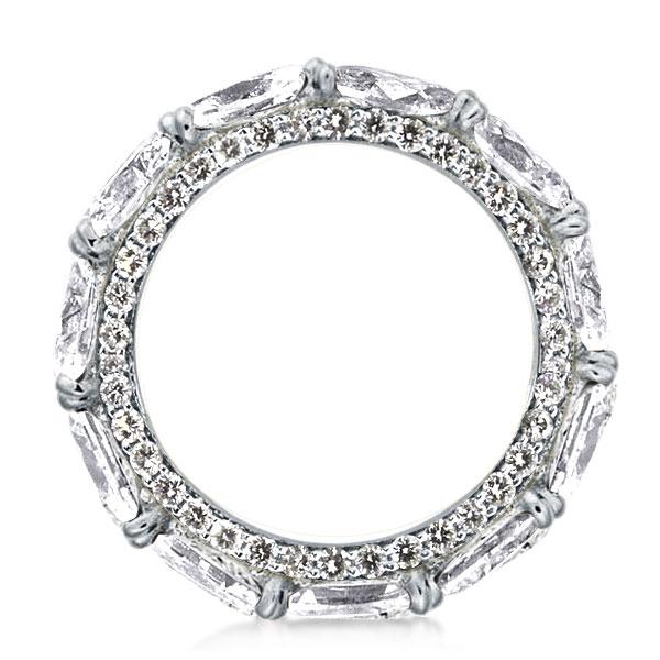 

Pear Cut Eternity Wedding Band, White
