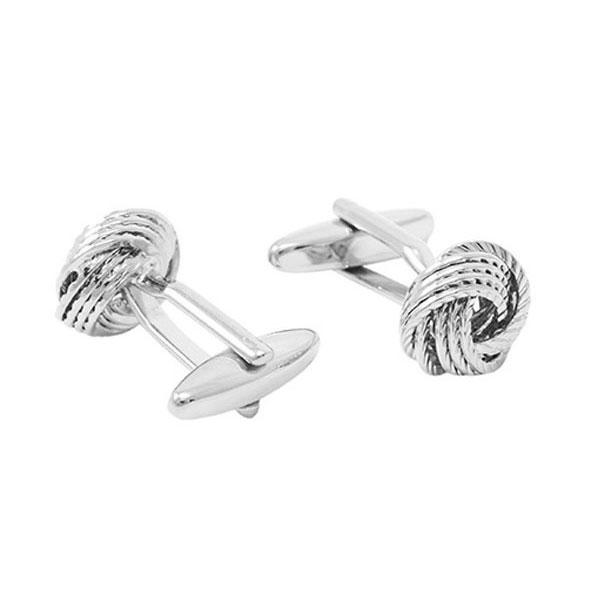 

Italo Rope Knot Cufflinks, White