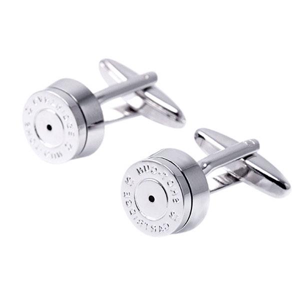 

Shot Design Cufflinks, White