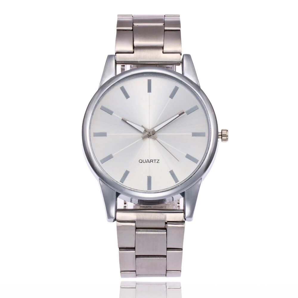 

Classic Steel Strip Stainless Steel Men's Watch, White