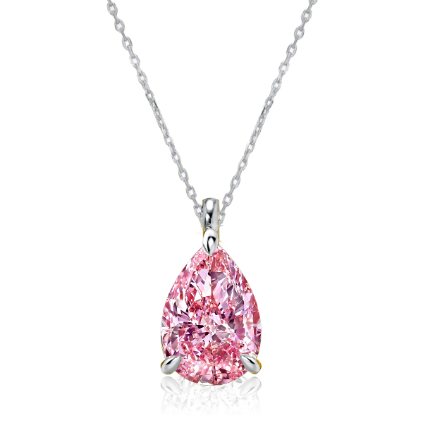 

Italo Classic Pink Pendant Necklace Pink Sapphire Necklace, White