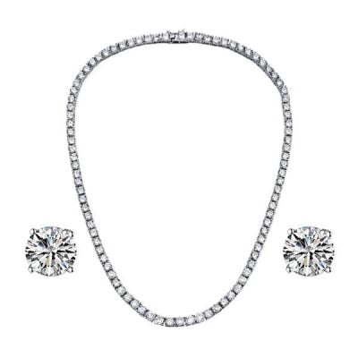 Simple Necklace And Earring Set