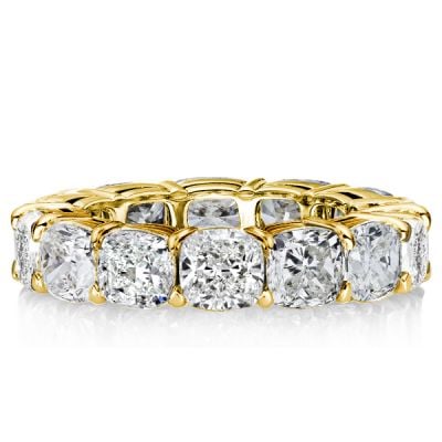 Cushion Cut Eternity Band