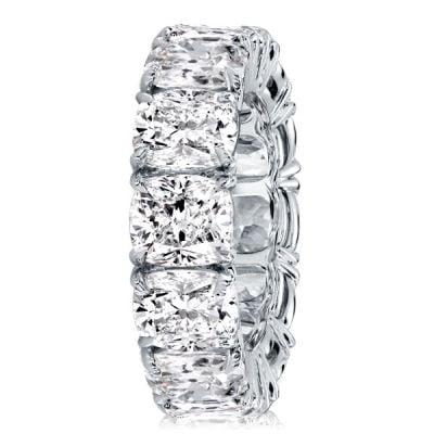 Italo Cushion Cut Eternity Band Affordable Wedding Ring