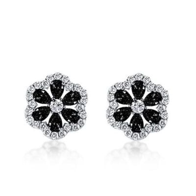 Black Sapphire Stud Earrings