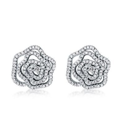 Rose Flower Earrings