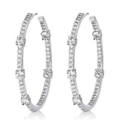 Italo Hoop Earrings For Women Sterling SIlver Earrings