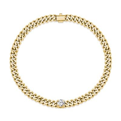 Italo Golden Solitaire Bracelet Link Bracelet