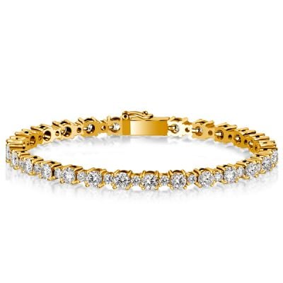 Italo Round Cut Tennis Bracelet For Wedding (8.00 CT. TW.)