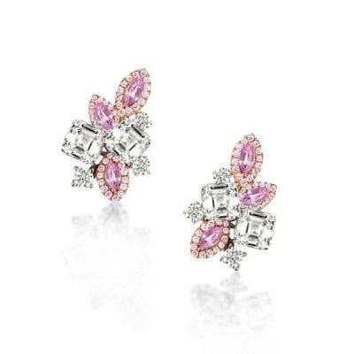 Pink Sapphire Earrings