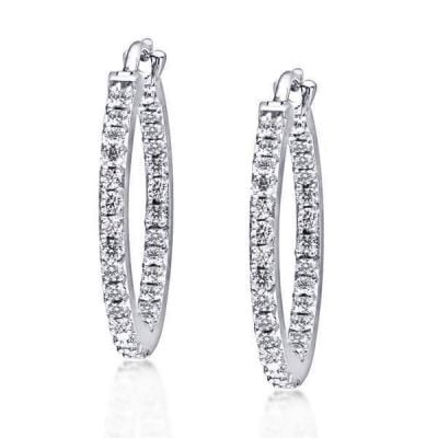 Silver Hoop Earrings For Women