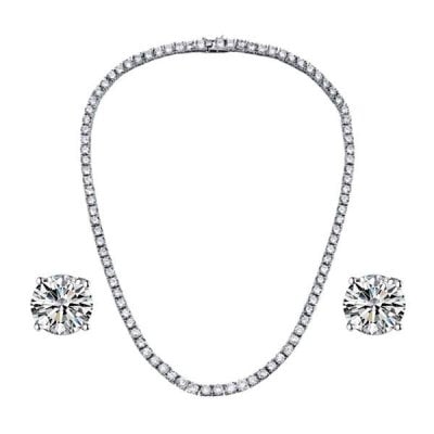 Simple Necklace And Earring Set