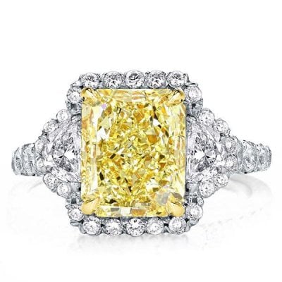 Halo Radiant Engagement Ring