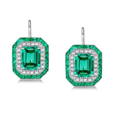Emerald Green Earrings