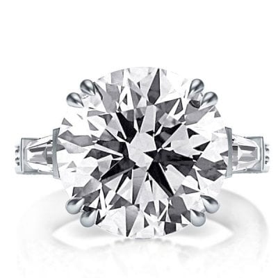 White Sapphire Wedding Rings