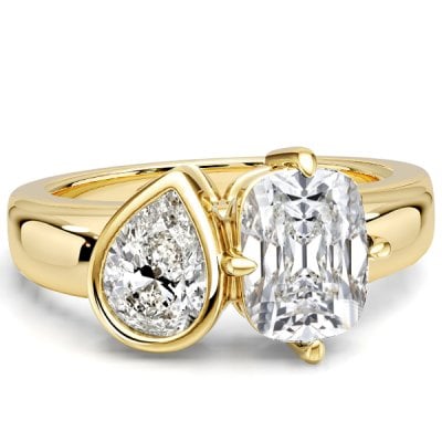 Italo Toi Et Moi Pear & Cushion Cut Engagement Rings For Women