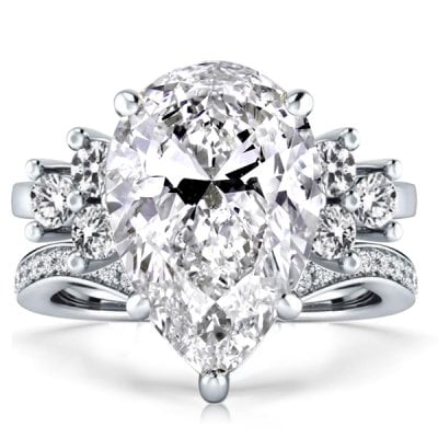 2 Carat Pear Shaped Diamond Ring