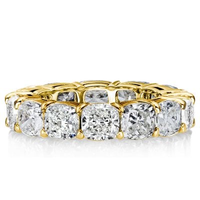 Cushion Cut Eternity Band