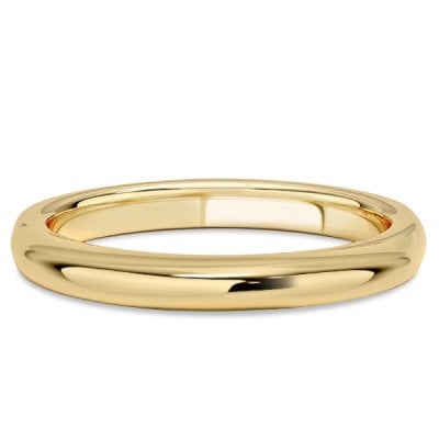 Italo 3 MM Golden Wedding Band For Women Matching Wedding Bands