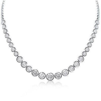 Bezel Tennis Necklace